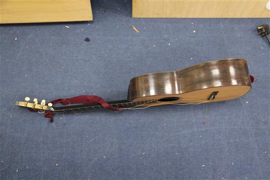 A C.F. Martin & Co of New York parlour guitar, size 2½, overall length 36.5in.